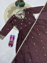 HEAVY SEQUIN EMBELLISHED ANARKALI GOWN SET