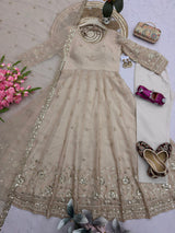 DESIGNER FLARED FESTIVE WEAR ANARKALI GOWN