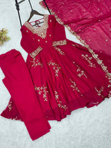 DESIGNER MUSTARD GEORGETTE ANARKALI SET FOR HALDI & WEDDING FUNCTIONS