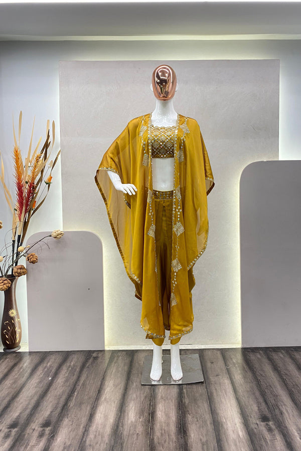 WESTERN STYLE WORK KOTI, BLOUSE WITH DHOTI