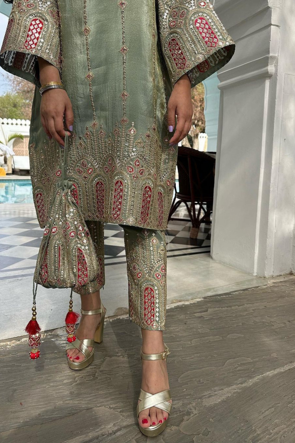 EID Special Silk Top and Pant