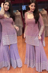 Party wear Sharara suit with sequence work