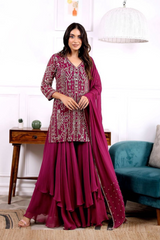 Most Demanding Top Palazo and Dupatta