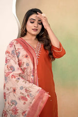 Designer Handwork Silk Suit