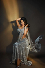 Premium Bollywood Sequence Georgette Saree