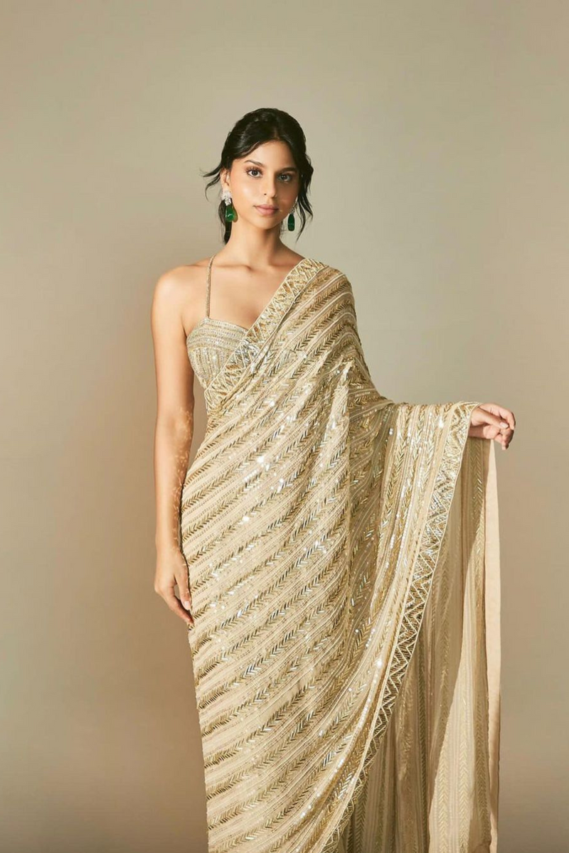 Party Wear Stylish Sequence Saree