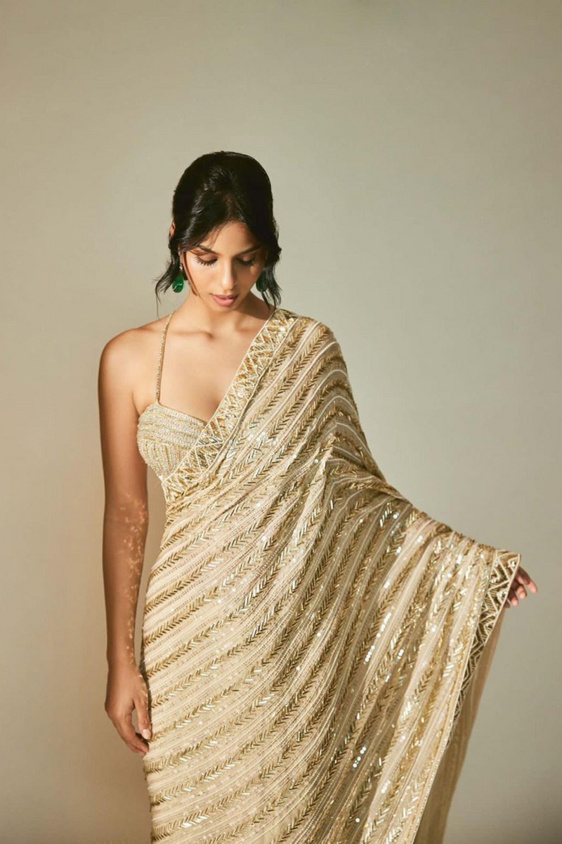 Party Wear Stylish Sequence Saree