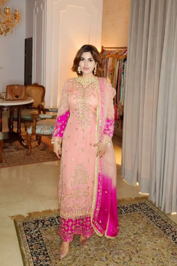 Outstanding Georgette Sharara Suit