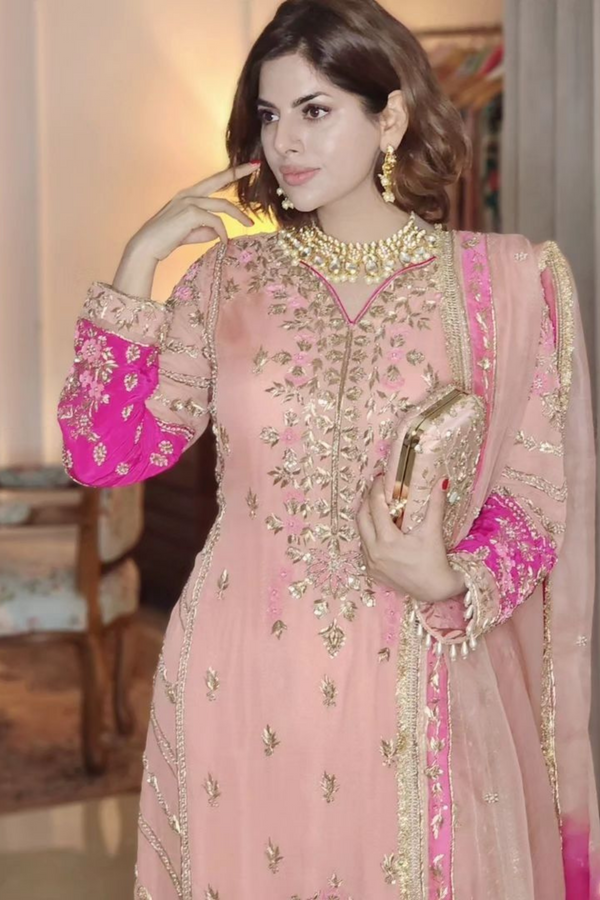 Outstanding Georgette Sharara Suit