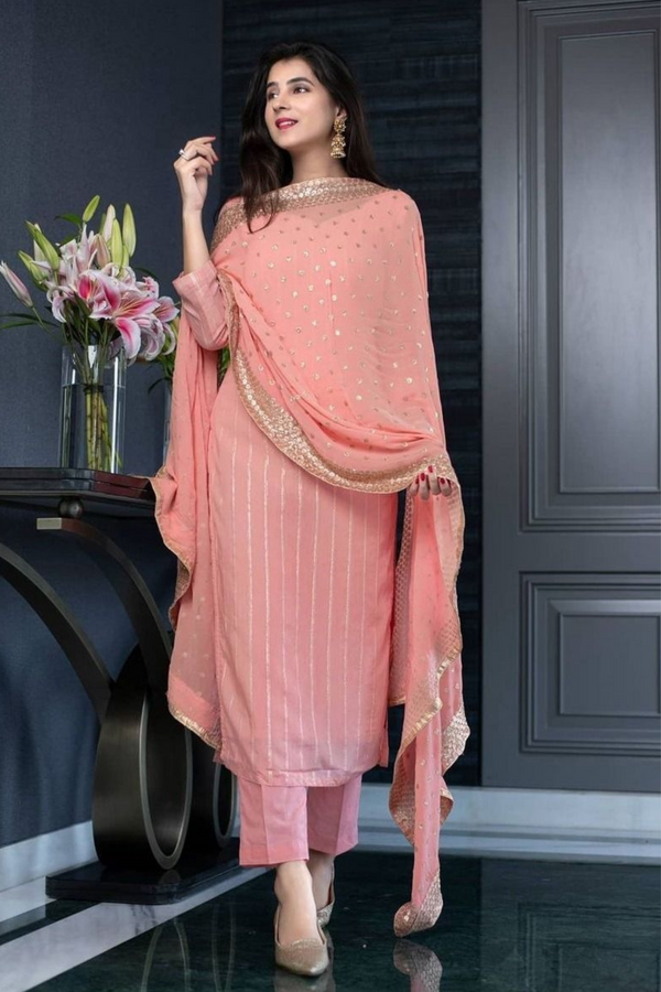 RAMZAN SPECIAL FANCY CHANDERI SUIT