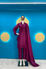 Pleasant Purple Designer Suit