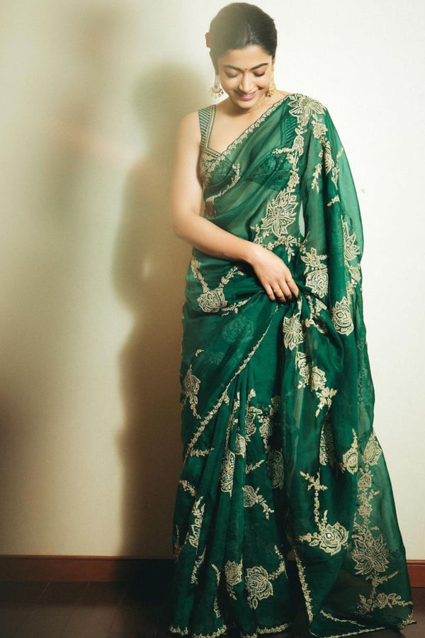 Trending Organza Saree Wear by Rasmika