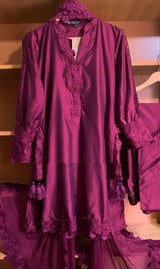 Pleasant Purple Designer Suit