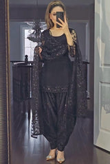 Designer Patiyala Top with Dupatta