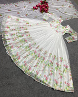 Popular White Organza Gown