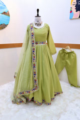 Mehndi Function Best Gown With Net