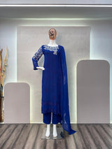 Most Trending Blue Georgette Suit