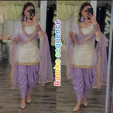 Party Wear Dhoti Suit and Dupatta