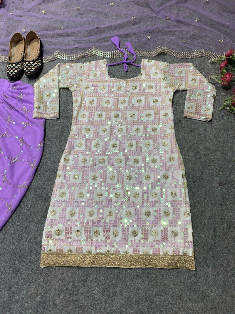 Party Wear Dhoti Suit and Dupatta