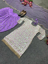 Party Wear Dhoti Suit and Dupatta