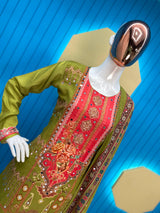 MASLIN DIGITAL PRINT WITH MIRROR WORK SUIT