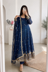 DESIGNER FLARED FESTIVE WEAR GOWN