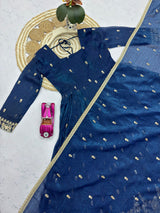 DESIGNER FLARED FESTIVE WEAR GOWN