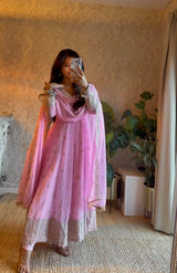 HEAVY SEQUIN EMBELLISHED ANARKALI GOWN SET