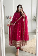 HEAVY SEQUIN EMBELLISHED ANARKALI GOWN SET