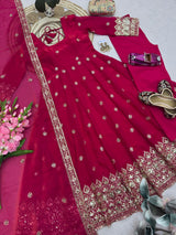 HEAVY SEQUIN EMBELLISHED ANARKALI GOWN SET