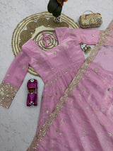 HEAVY SEQUIN EMBELLISHED ANARKALI GOWN SET