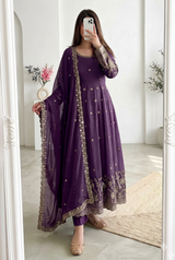 DESIGNER FLARED FESTIVE WEAR ANARKALI GOWN
