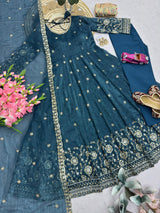 DESIGNER FLARED FESTIVE WEAR ANARKALI GOWN