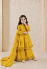 KIDS ETHNIC WEAR FROCK-STYLE PALAZZO SET WITH DUPATTA
