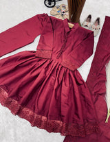 KIDS ETHNIC WEAR FROCK-STYLE PALAZZO SET WITH DUPATTA