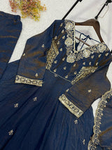 LUXURIOUS BURGUNDY GEORGETTE ANARKALI SET FOR WEDDINGS & PARTIES