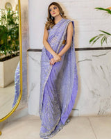 Bollywood Beauty Sequin Heavy Work Silk Saree