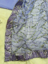 Bollywood Beauty Sequin Heavy Work Silk Saree